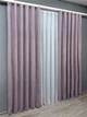 Комплект готовых штор VR-Textil Микровелюр Petek № 1493ш Лавандовый 150х270 см 2 шт (33-1264) - изображение 4