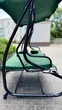 Садовая качель 4P Garden Comfort четырёхместная, 230 см, раскладная, с подушками и подстаканниками, Зеленая - изображение 11