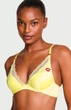 Бюстгальтер яскраво жовтий без пушап (80В) Victoria's Secret Tease Unlined Satin Kiss Demi Bra - зображення 1