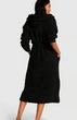 Халат чорний плюшевий з капюшоном XS/S Victoria's Secret Chenille Hooded Long Robe - зображення 2
