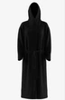 Халат чорний плюшевий з капюшоном XS/S Victoria's Secret Chenille Hooded Long Robe - зображення 3