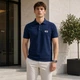 Футболка поло чоловіча Tommy Hilfiger темно-синя з турецької тканини лакоста преміальної якості M (25-961-013_3) - изображение 7