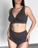 Комплект для кормления KOKO Boutique: топ на запах и высокие послеродовые трусы серый, S/M - изображение 2