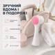 Щітка масажер для чищення вмивання обличчя двостороння BRS White - зображення 5