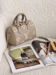Жіноча сумка Louis Vuitton Nano Speedy Bandoulière 20 боченя бежевий через плече Луї Віттон - зображення 4