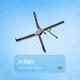 Подставка для ноутбука складная алюминиевая Proove X-Fan с регулировкой высоты, до16" - изображение 2