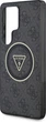 Etui plecki Guess 4G Glitter Triangle ButtonsMagSafe do Samsung Galaxy S25 Ultra Black (GUHMS25LHG4PRTGK) - obraz 6