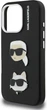 Etui plecki Karl Lagerfeld FW Grained Karl & Choupette Heads Pins do Apple iPhone 16 Pro Max Black (KLHCP16XPSFDHPK) - obraz 6