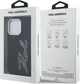 Etui plecki Karl Lagerfeld FW Grained Signature Logo do Apple iPhone 16 Pro Max Black (KLHCP16XPGFKSRSK) - obraz 8
