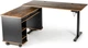 Регулируемый стол Barsky StandUp Loft 140x60x72-118 см с тумбой Brown-Black (BSTLс-01) - изображение 9