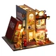 Бук Нук Кав'ярня Book Nook Coffee Slow Time Румбокс DIY House ES-007 + купол - зображення 2