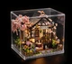 Румбокс Весняна теплиця з сакурою Інтер'єрний конструктор Sakura Greenhouse DIY Miniature House Kit M-2621 + купол - изображение 9