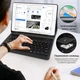 Клавіатурний чохол для iPad 9.7 (2018/6th) та 2017 (5th), iPad Air 1/2, магнітна бездротова QWERTZ з держачем для стилуса, чорний - зображення 4