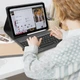 Кейс із Bluetooth клавіатурою QWERTZ для Samsung Galaxy Tab S7 FE/S7+/S8+ 12.4 дюйма знімна захисна чорна - зображення 2