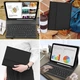 Кейс із Bluetooth клавіатурою QWERTZ для Samsung Galaxy Tab S7 FE/S7+/S8+ 12.4 дюйма знімна захисна чорна - зображення 9