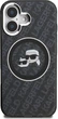 Etui plecki Karl Lagerfeld IML Glitter Karl & Choupette Heads Logo MagSafe do Apple iPhone 16 Black (KLHMP16SHMKBKCHK) - obraz 3