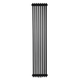 Дизайнерский радиатор Warm Well Column 3 1800×380 вертикальный, черный матовый - изображение 1