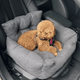 Автомобильное Кресло-переноска для Собак и Кошек NEWPET 2в1 - Премиум Лежанка в Машину с Прочной Фиксацией Ремнями, Страховочным Карабином и Мягкой Ортопедической Подушкой для Мелких и Средних Пород Собак - изображение 1
