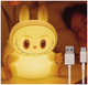 Ночник аккумуляторный USB с теплым светом для дома желтый Labubu LS-2247 - зображення 1