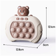 Игрушка антистресс Pop it PRO Bear с звуковыми эффектами для детей и взрослых 12.1 х 6 х 12.8 см коричневый LS-591 - изображение 8