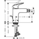 Смеситель для биде Hansgrohe Logis однорычажный, черный матовый (71200670) - изображение 2
