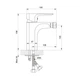 Смеситель для биде Koller Pool Trend однорычажный, хром (1127350305) - изображение 2