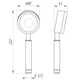 Душевая лейка Globus Lux нержавеющая сталь (7324900090) - изображение 4