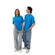 Футболка базова oversize Premium блакитна розмір XS - зображення 4