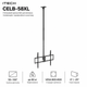 Надежный кронштейн для телевизора iTech CELB-58XL 50–100” до 80 кг VESA 800×600 Black - изображение 2