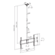 Надежный кронштейн для телевизора iTech CELB-58XL 50–100” до 80 кг VESA 800×600 Black - изображение 9