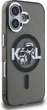 Etui plecki Karl Lagerfeld IML Glitter Karl & Choupette Sketch Logo MagSafe do Apple iPhone 16 Black (KLHMP16SHGKCGKBK) - obraz 2