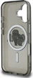 Etui plecki Karl Lagerfeld IML Glitter Karl & Choupette Sketch Logo MagSafe do Apple iPhone 16 Black (KLHMP16SHGKCGKBK) - obraz 7