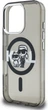 Etui plecki Karl Lagerfeld IML Glitter Karl & Choupette Sketch Logo MagSafe do Apple iPhone 16 Pro Black (KLHMP16LHGKCGKBK) - obraz 5