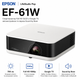 Проектор Epson LifeStudio Pop EF-61W 3LCD FHD 700 ANSI лм HDMI USB-B Wi-Fi White (V11HB72042) - зображення 1