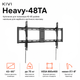 Кронштейн для телевизоров Kivi Heavy-48TA 43"-95" до 75 кг VESA 800x400 Black - изображение 1