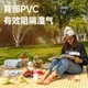Коврик Deli для пикника складной утолщенный, водостойкий, желто-белая клетка, большой размер - изображение 6
