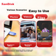 Флешка SanDisk CZ550 64ГБ USB3.2 с шифрованием, фиолетовая - изображение 8