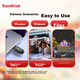 Флеш-накопичувач SanDisk 64 ГБ USB 3.2, CZ550 чорний, швидкість читання 100 МБ/с, безпечне шифрування, відновлення даних, для навчання, офісу, комп'ютера, використання в автомобілі, високошвидкісний флеш-накопичувач великої ємності - зображення 8