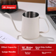 Кавоварка JD Original Pour-Over, домашній кавник для крапельного заварювання, чайник з нержавіючої сталі 304 з довгим носиком та тонким горлом, 350 мл, кремово-білий - зображення 1