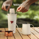 Кавоварка JD Original Pour-Over, домашній кавник для крапельного заварювання, чайник з нержавіючої сталі 304 з довгим носиком та тонким горлом, 350 мл, кремово-білий - зображення 7