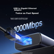 Розширювальна док-станція UGREEN USB3.2 до порту Gigabit Ethernet, мережевий кабель-адаптер [USB + порт даних Type-C 10G], розширювальна док-станція для ноутбука, розгалужувач, конвертер Ethernet - изображение 6