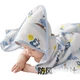 Пеленка-одеяло Babycare для новорожденных хлопковая терморегулирующая Moonlight Blue 90×90см - изображение 2