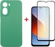 Комплект чохол для смартфона + скло Xiaomi Redmi A7 Pro DENGOS Soft Mint (DG-KM-203) - зображення 1