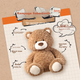 Медведь плюшевый MINISO Jifute большая мягкая игрушка подушка подарочный - изображение 8
