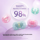 AVENT Пустушка Philips AVENT для новонароджених, проти коліків, імпортна цільна силіконова, 0-6 місяців - изображение 6
