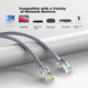 Кабель UGREEN CAT5e Gigabit Ethernet 11253, чиста мідь 0.50 мм, неекранована вита пара, 100 м, сірий - зображення 10