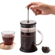 Кофеварка CLITON Glass French Press с фильтром-корзиной, домашняя кофемашина с фильтром для заваривания кофе методом пуровер. - изображение 3