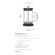 Кофеварка CLITON Glass French Press с фильтром-корзиной, домашняя кофемашина с фильтром для заваривания кофе методом пуровер. - изображение 9
