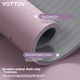 Коврик для йоги Yottoy, утолщенный и расширенный, нескользящий, для фитнеса, танцев, аэробики, звукоизолирующий, амортизирующий, для мужчин и женщин, напольный коврик для домашнего использования. - изображение 7