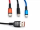 Кабель AWEI CL-971 3 в 1 USB - USB Type-C / Lightning / Micro USB, 2.4A, 1.2 м - изображение 1